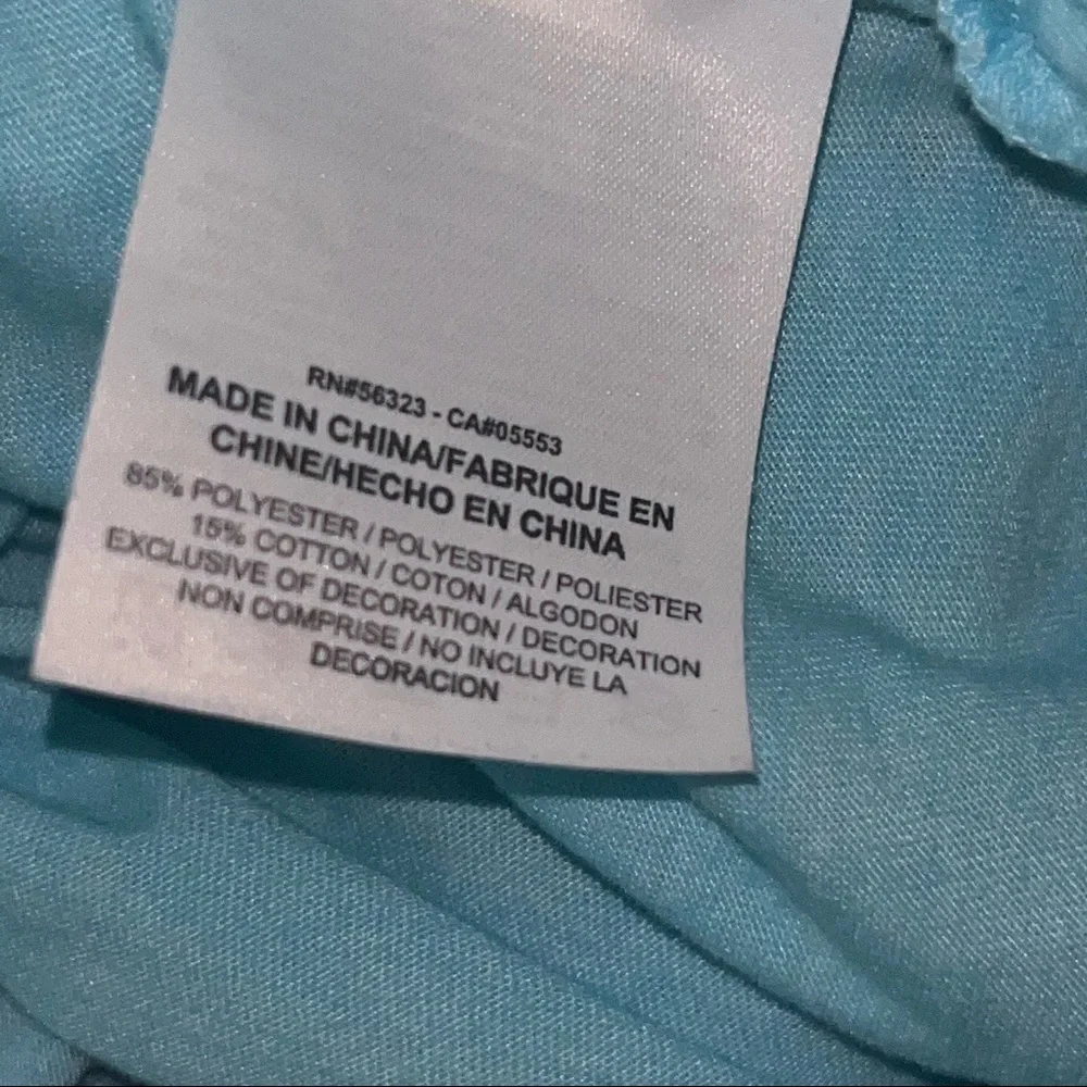 Nike Dri-FIT Girls Large Blue Athletic Training Top Ruched Workout Shirt